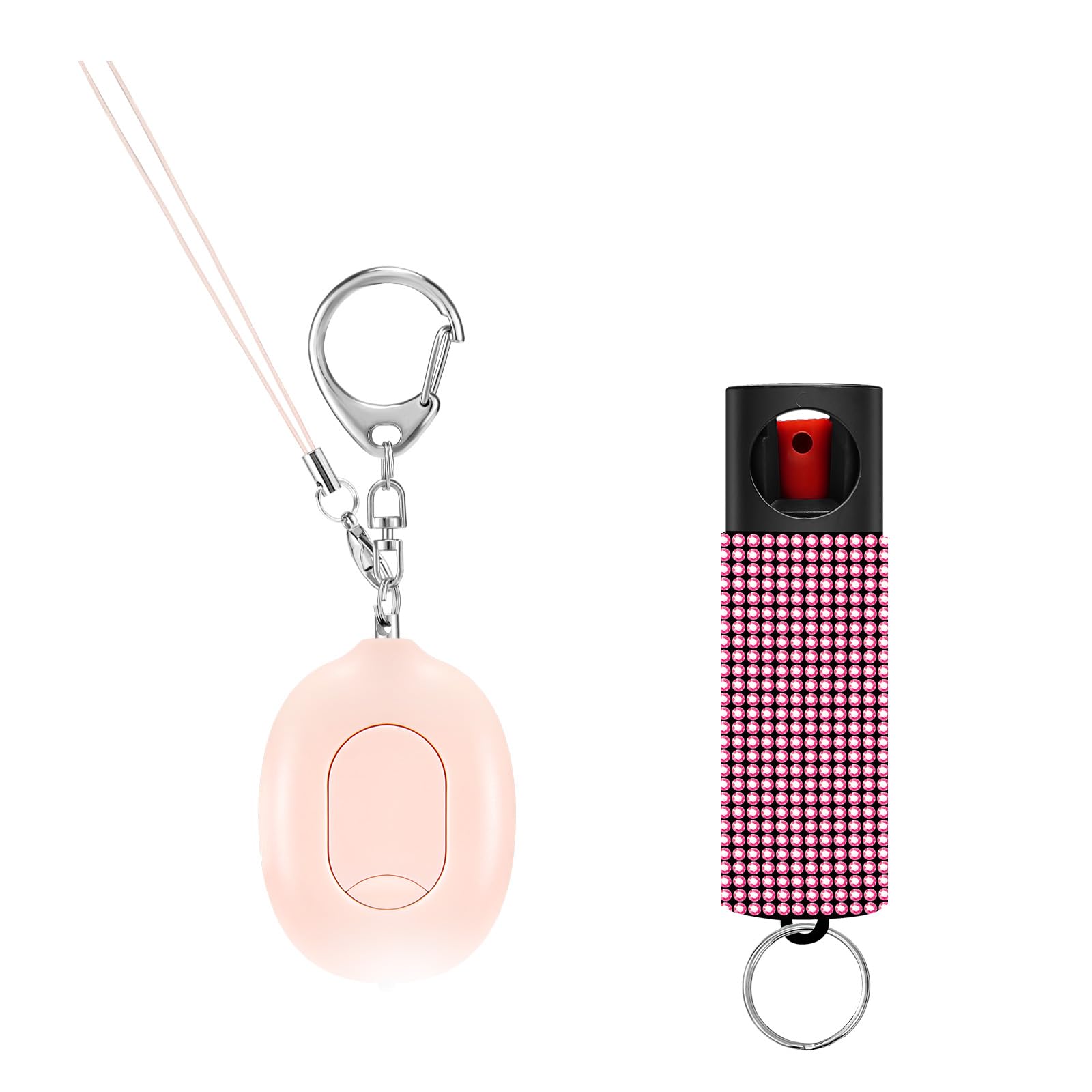 3-in-1 Personal Safety Alarm with Pepper Spray Gel for Women Protection, Travel & Hotel Safety, Anti-Theft Luggage with