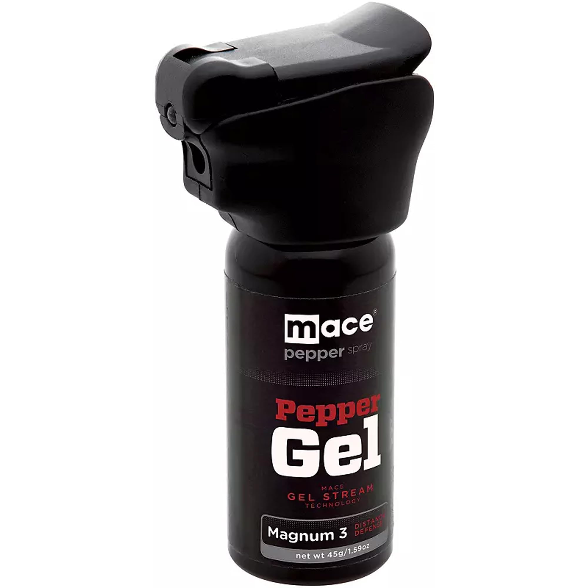 Mace Brand Magnum 3 Pepper Gel (45g) — 18' Police Strength Pepper Spray for Women & Men, Wind-Safe Stream Technology, Ma