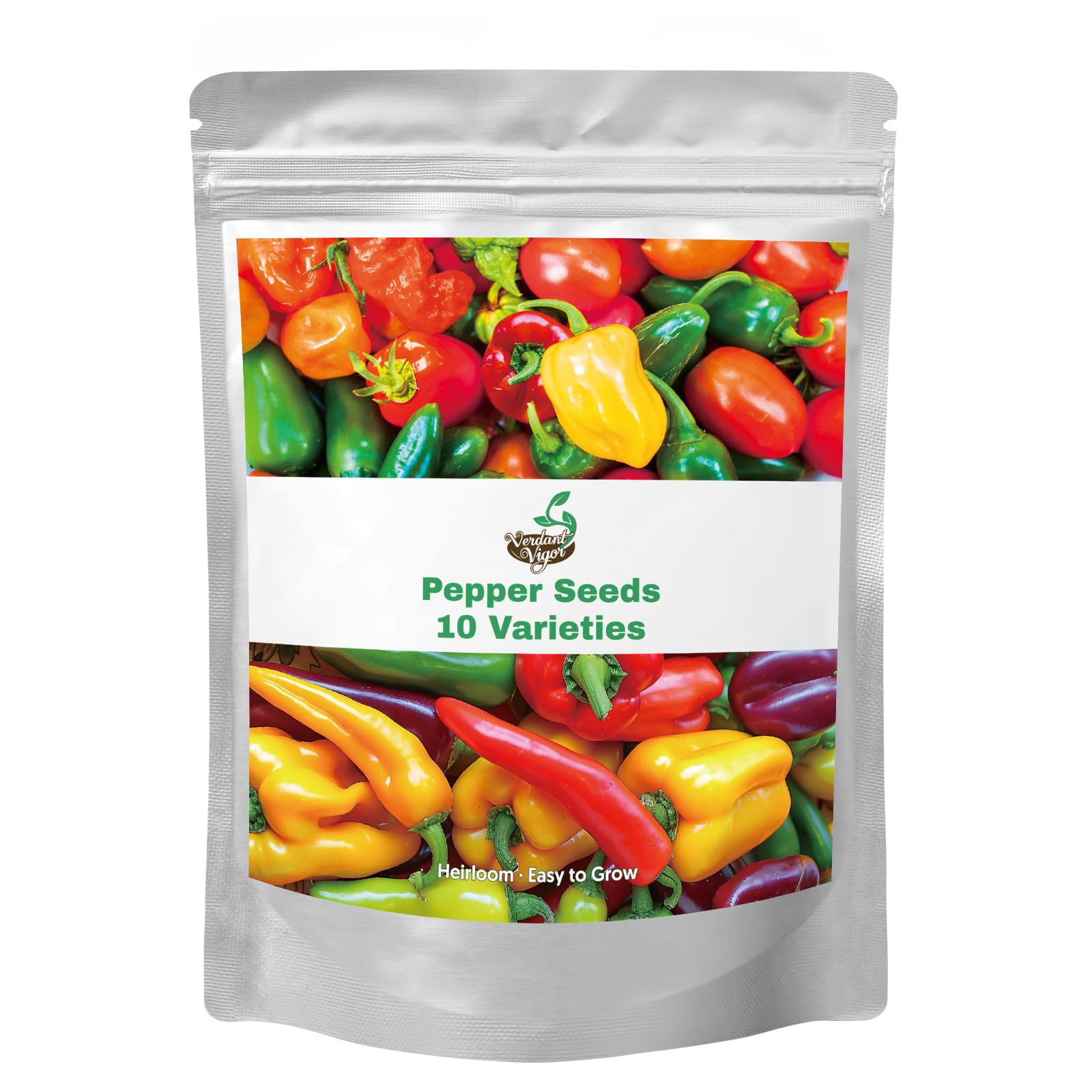 Non-GMO Hot and Bell Pepper Seeds for Indoor Outdoor Planting Garden Kit
| 10 Varieties Heirloom Pepper Seeds for Home