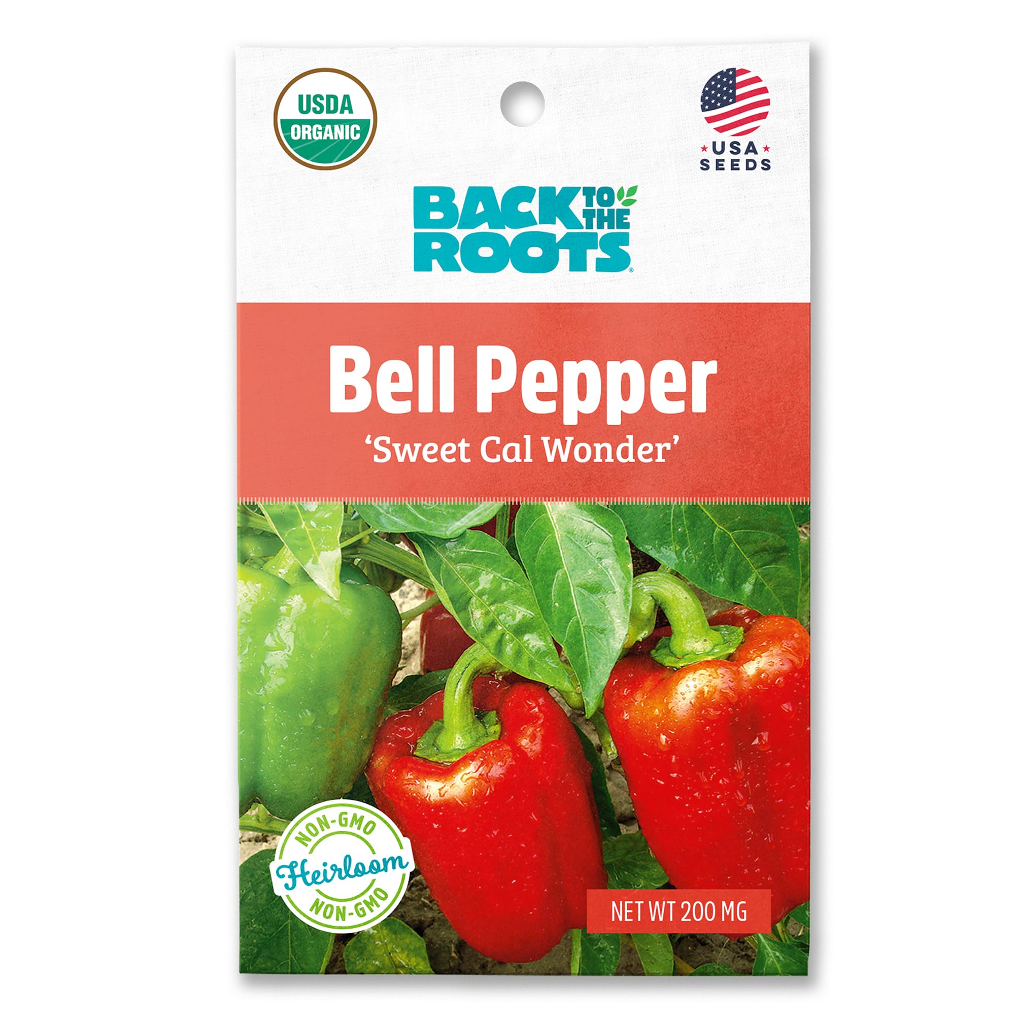 'Sweet Cal Wonder Bell Pepper Seed Packet USDA Organic'
'Sweet Cal Wonder Organic Bell Pepper Seed Packet'
'USDA Org